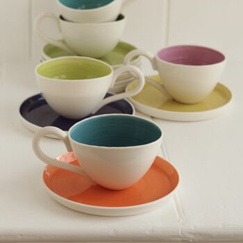 Handmade Porcelain Tea Or Coffee Cup, 6 of 8