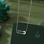 Cute Little Safety Pin Pendant Necklace, thumbnail 6 of 11
