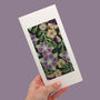 Reusable Eco Friendly Midnight Garden Card Blank Inside Or Optional Handwritten Message, thumbnail 1 of 10