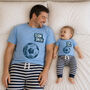 Personalised Father's Day Daddy And Me Matching Pyjamas Football, thumbnail 3 of 3