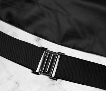 Handmade Classic Black Tuxedo Cummerbund Belt, 2 of 2
