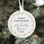 Personalised First Christmas As Mr And Mrs Bauble, thumbnail 2 of 8