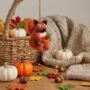 Handmade Felt Autumnal Seymour Squirrel Hanging Dec, thumbnail 1 of 3