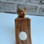 Wooden Cat Wine Bottle Holder Tabletop Wine Rack Gift, thumbnail 4 of 9