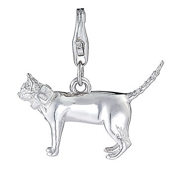 Sterling Silver Standing Cat Charm, 3 of 6