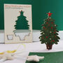 Pop Out Wooden Christmas Tree Card, thumbnail 4 of 8