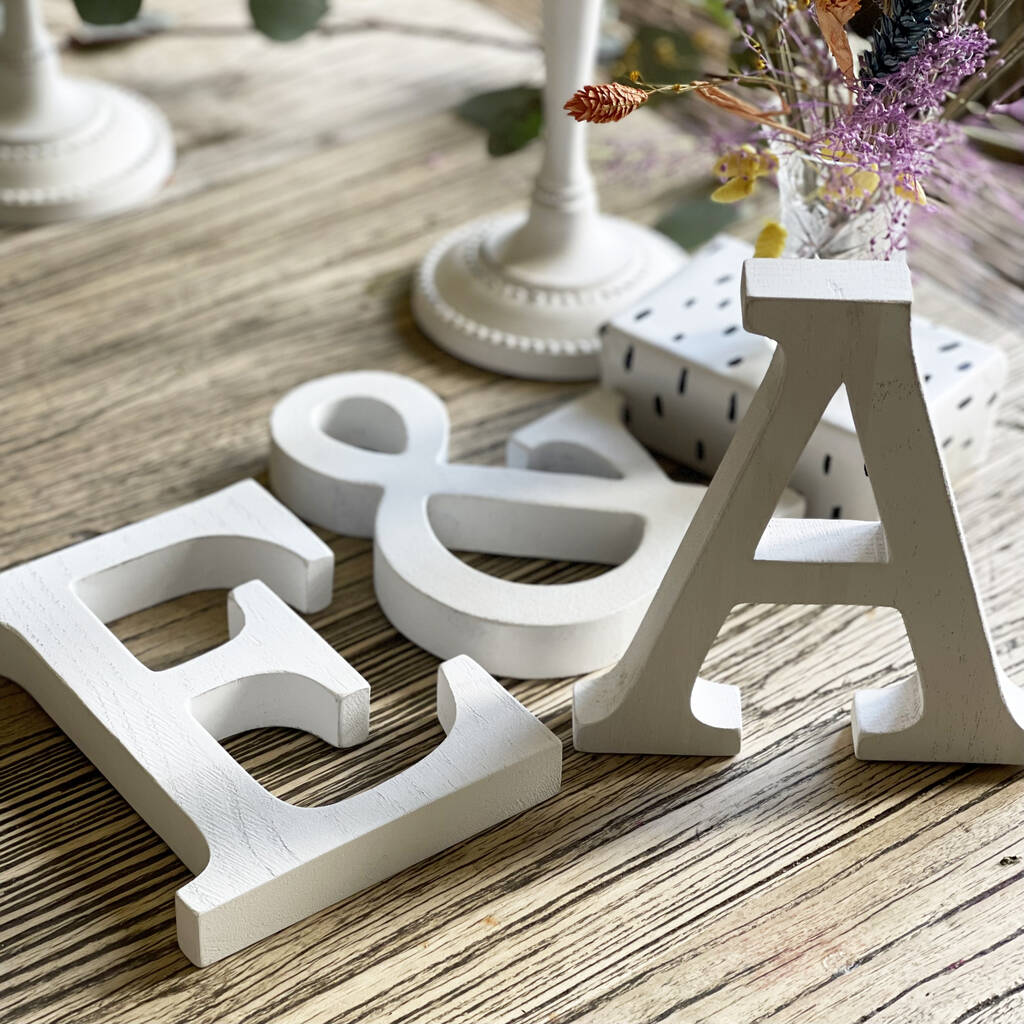 Personalised White Oak Wedding Letters, 1 of 3