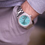 Personalised Wave Watch In Turquoise, thumbnail 1 of 7