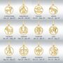 9ct Gold Zodiac Pendant Necklace, thumbnail 4 of 6