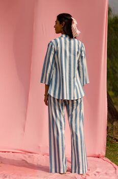 Azure Stripe Co Ord Set, 4 of 4