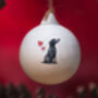 Flat Coated Retriever Ceramic Round Bauble, thumbnail 1 of 5