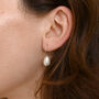 Sterling Silver Classic Pearl Hook Earrings, thumbnail 3 of 3