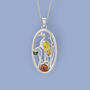 Baltic Amber Heron Necklace In Sterling Silver, thumbnail 12 of 12