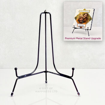 Dating Anniversary Personalised Rock Photo Slate Dating Gift, 5 of 6