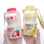 Kawaii Yogurt Style Water Bottle With Carry Strap, thumbnail 2 of 11
