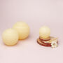 G Decor Georgia Ivory Ombre Sphere Ball Candles, thumbnail 1 of 6