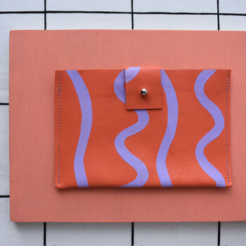 Hand Painted Leather Passport Pouch, 8 of 10