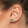 Sterling Silver December Birthstone Stud Earrings, thumbnail 5 of 9