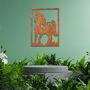 Rusted Metal Horse In Frame Metal Horse Wall Art, thumbnail 8 of 10