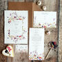 Fleur Handmade Paper Wedding Invitation, thumbnail 1 of 5