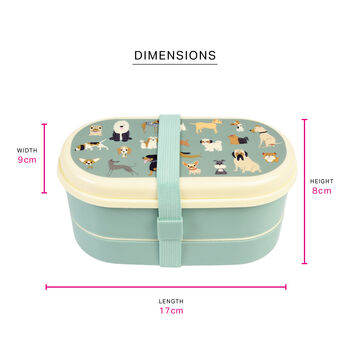 Doggy Design Children's Bento Lunch Box, 3 of 6