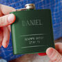 Name And Message Personalised Hip Flask, thumbnail 4 of 12