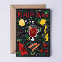 Festive Christmas Card, Mulled Wine Recipe Card, thumbnail 3 of 3