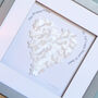Butterfly Personalised 3D Family Heart Frame, thumbnail 5 of 11