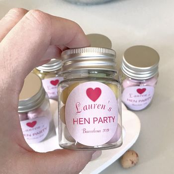 Personalised Party Bag Gifts Favour Jars X5, 5 of 5