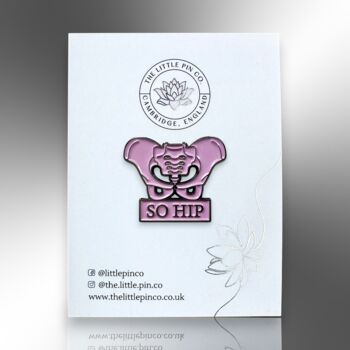 So Hip Joint Skeleton Enamel Pin Badge, Medical Gifts For Physiotherapists, Chiropractors, Orthopaedics, Doctors Or Nurses, 4 of 8