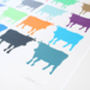 Cornish Cows Series Four Limited Edition Screen Print, thumbnail 3 of 3