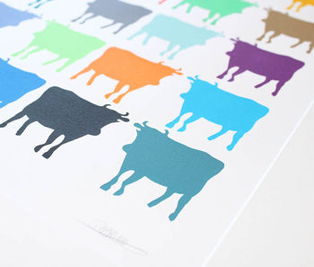 Cornish Cows Series Four Limited Edition Screen Print, 3 of 3