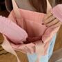 Soft Pleated Small Hand Tote Bag For Girls, thumbnail 4 of 7