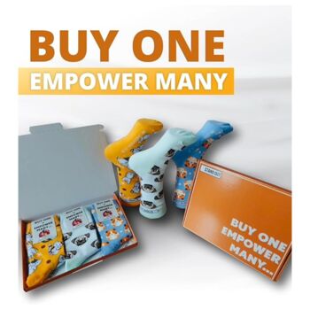 The Animals Socks Box Letterbox Gift, Three Pairs, 3 of 3