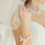 Unusual Pearl Necklace And Bracelet Set On Sterling Silver, thumbnail 10 of 12