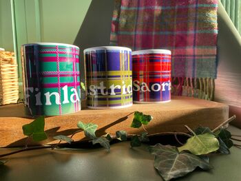 Personalised Tartan Candle, 2 of 6