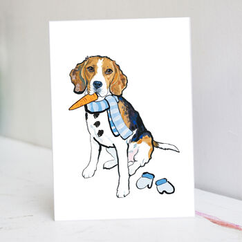 Beagle Christmas Card, 3 of 7