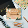 Save The Date Pencil Us In With Kraft Botanical Card, thumbnail 2 of 4