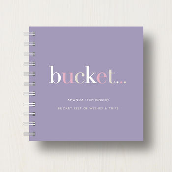 Personalised 'Bucket' List Small Notebook, 8 of 10