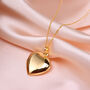 Gold Plated Sterling Silver Engravable Heart Locket, thumbnail 1 of 5