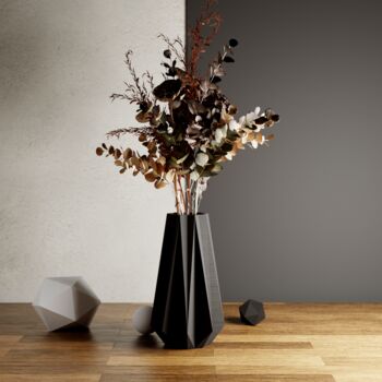 Large Navy Blue 'Timber' Vase For Dried Flowers, 4 of 10