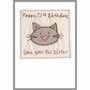 Personalised Cat Christmas Card For Her, Mum, Grandma, thumbnail 7 of 12