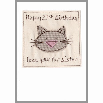 Personalised Cat Christmas Card For Her, Mum, Grandma, 7 of 12