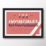 Arsenal 'The Invincibles' Typographic Poster, thumbnail 7 of 7