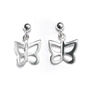 Sterling Silver Butterfly Earrings, thumbnail 1 of 3