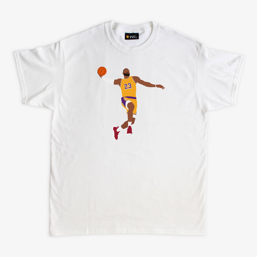 Le Bron James La Lakers T Shirt By Jack's Posters