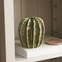 Dark Green Ribbed Pod Vase, thumbnail 2 of 4