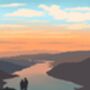 'Sunrise Over The Lake District' A4 Print, thumbnail 3 of 5