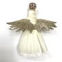 Christmas Angel Decoration Gold Winged Girl, thumbnail 4 of 4