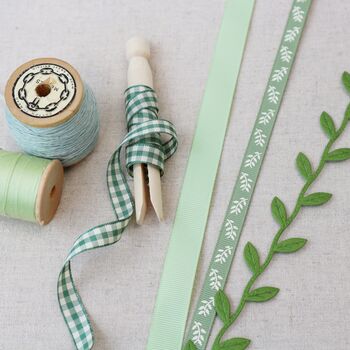 Leaf Green Ribbon Collection For Gift Wrapping, 4 of 10